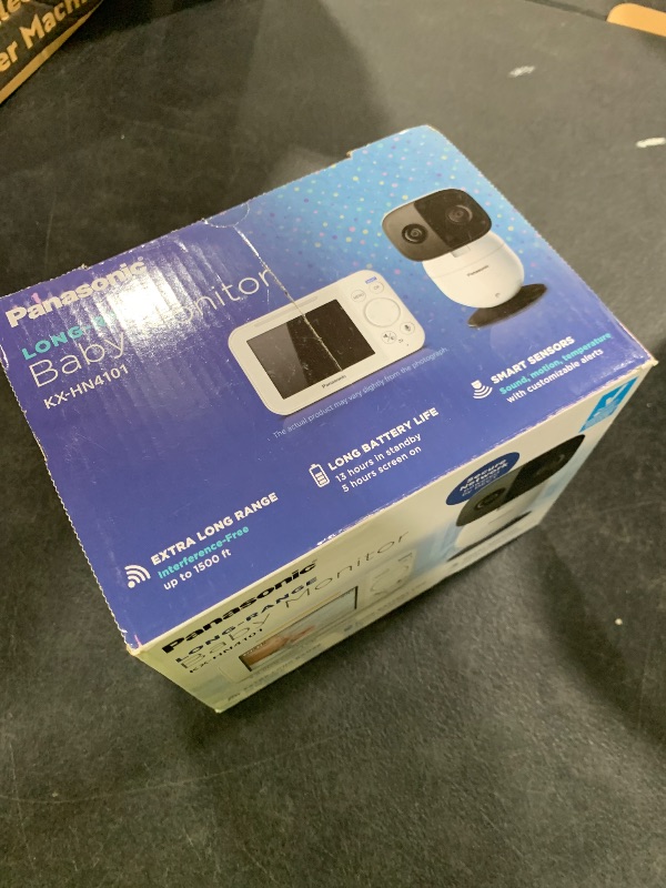 Photo 1 of Panasonic Baby Monitor with Camera and Audio, 3.5” Color Video, Extra Long Range, Secure Connection, 2-Way Talk, Soothing Sounds, Remote Pan, Tilt, Zoom - 1 Camera - KX-HN4101W (White)