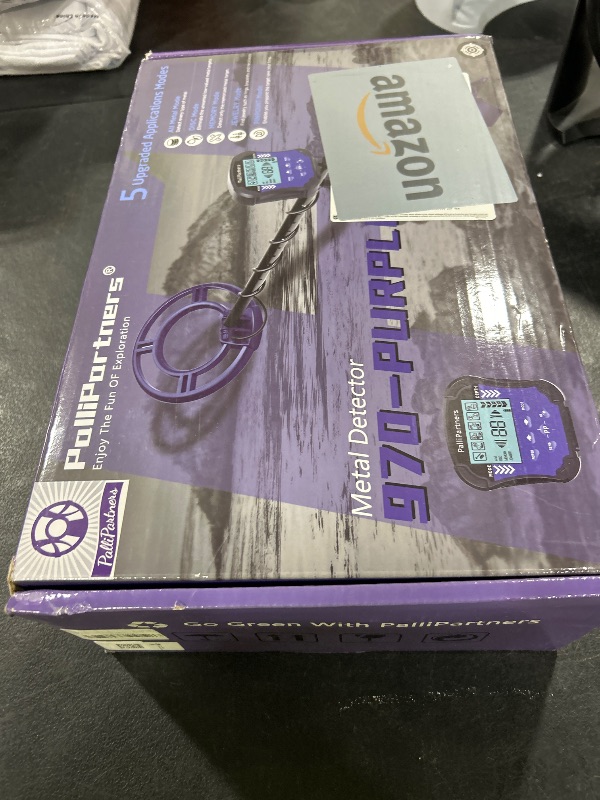Photo 1 of PalliPartners Metal Detector for Adults Waterproof-Professional Higher Accuracy Gold Detector with LCD Display,5 Mode,Advanced DSP Chip 12" Coil(Purple)