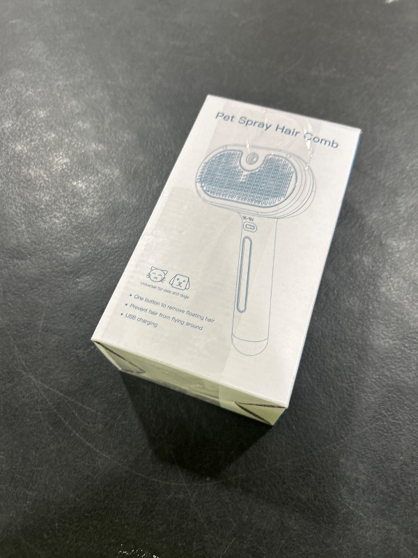 Photo 1 of Cat Steam Brush 3 in 1 Pet Hair Grooming Brush with Steam and Release Button for Indoor Cats Pets Dogs Hair Removal Shedding