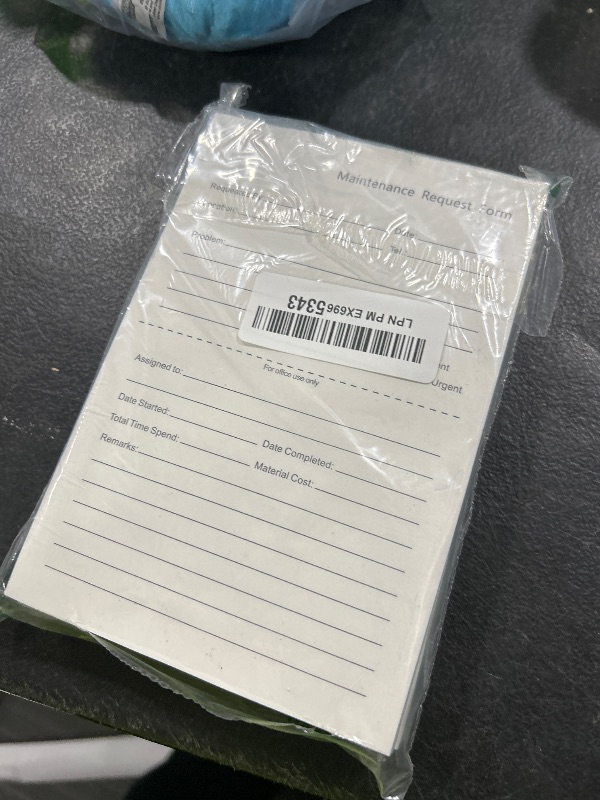 Photo 1 of Clabby 200 Sets Maintenance Request Book/Forms/Slips, 2 Part Carbonless, 4. 7 x 7. 1 Inch Maintenance Log Books, Repair Request Forms, 50 Sets Each Pad, for Office Hospitals Management