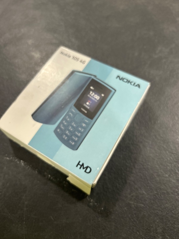 Photo 1 of Nokia 105 4G | Dual SIM | GSM Unlocked Mobile Phone | Volte | Charcoal | International Version | Not AT&T/Cricket/Verizon Compatible