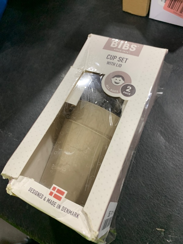Photo 1 of Bibs, 2-Pack of Non-Slip, Dishwasher Friendly Meal Holders, Made in Denmark, Vanilla/Heather