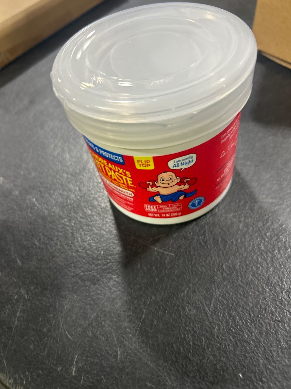 Photo 1 of Boudreaux's Butt Paste Maximum Strength Diaper Rash Cream, Ointment for Baby, 14 oz Flip-Top Jar