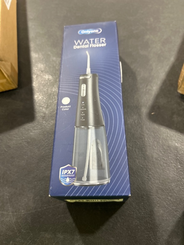 Photo 1 of Onlyone Water Dental Flosser, 300ML Portable Oral Irrigator for Teeth, 4 Modes and 5 Jet Tips,Rechargeable Irrigation Cleaner,Electric Flossing Machine Power Flossers & Irrigator Accessories White