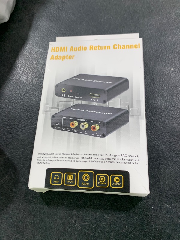 Photo 1 of HDMI ARC Adapter, Tendak ARC Audio Extractor with Digital Optical TOSLINK SPDIF/Coaxial and Analog 3.5mm L/R Stereo Audio Converter for HDTV Soundbar Speaker Amplifier