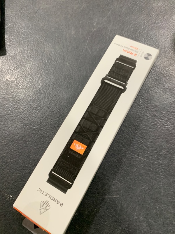 Photo 1 of Bandletic 22mm Tactical Military Nylon Watch Band Compatible with Garmin Fenix 8 47mm/7/7 Pro/6/6 Pro/5/5 Plus/Instinct 3 2/Forerunner 965/955/945/935/745/Approach S70/S62/S60/Epix 2 Pro/Quatix 7/6/5
