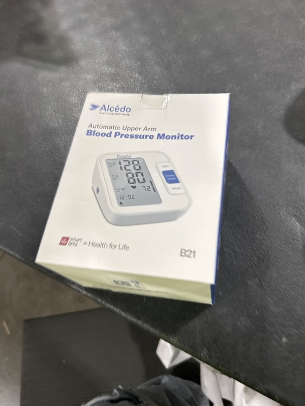 Photo 1 of Alcedo Blood Pressure Monitor for Home Use, Automatic Digital BP Machine with Large Cuff for Upper Arm, LCD Screen, 2x120 Memory, Talking Function