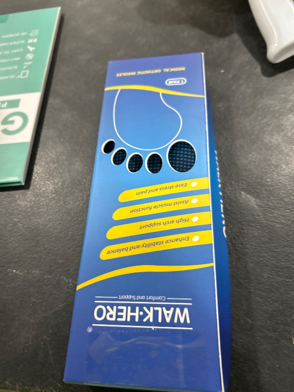 Photo 1 of Plantar Fasciitis Insoles for Men Women - Orthotics Inserts, Shoe Insoles Arch Support Flat Feet Inserts Work Boot Insoles for Standing All Day (Mens 7-7 1/2 | Womens 9-9 1/2)