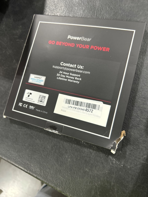 Photo 1 of PowerBear 4K HDMI Cable 10 ft | High Speed Hdmi Cables, Braided Nylon & Gold Connectors, 4K @ 60Hz, Ultra HD, 2K, 1080P, ARC & CL3 Rated | for Laptop, Monitor, PS5, PS4, Xbox One, Fire TV, & More