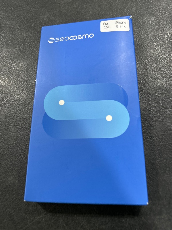 Photo 1 of seacosmo for iPhone 16e Case, Full Body Bumper with Built-in 9H Tempered Glass Privacy Screen Protector and Camera Lens Protection, Compatible with MagSafe, Shockproof 16 e Phone Case, 6.1", Black