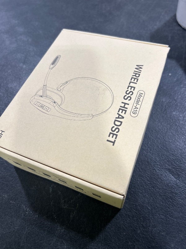 Photo 1 of Trucker Bluetooth Headset, Wireless Headset with Mic, Bluetooth Headsets with Dual Noise Cancelling Microphone & Mute Button, 55Hrs Working Time PC Headsets for Cell Phones, Computer, Truck Driver