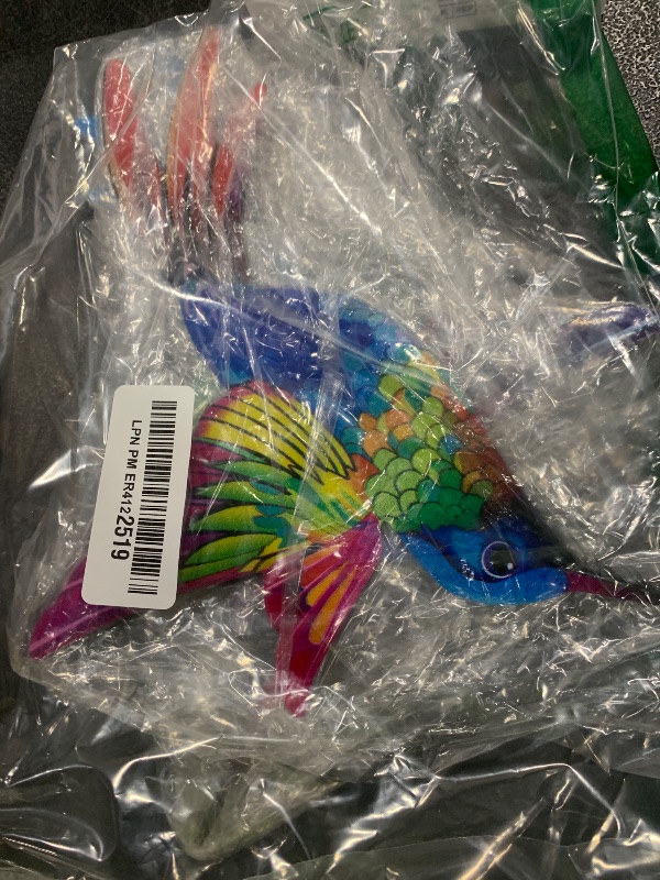 Photo 1 of ULENDIS 4 Pack Metal Hummingbird Wall Art Decor, 3D Colorful Birds Outdoor Wall Art Patio Fence Decorations, Wall Hanging Decor for Garden Living Room Balcony(B)