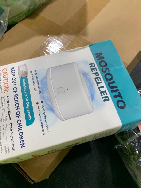 Photo 1 of Tekola Mosquito Repellent Outdoor Patio, Bug Repellent Outdoor Electronic Mosquito Repeller for Camping Outing Hiking, Plant-Based Mosquito Control Device(2 Refills, Citronella)