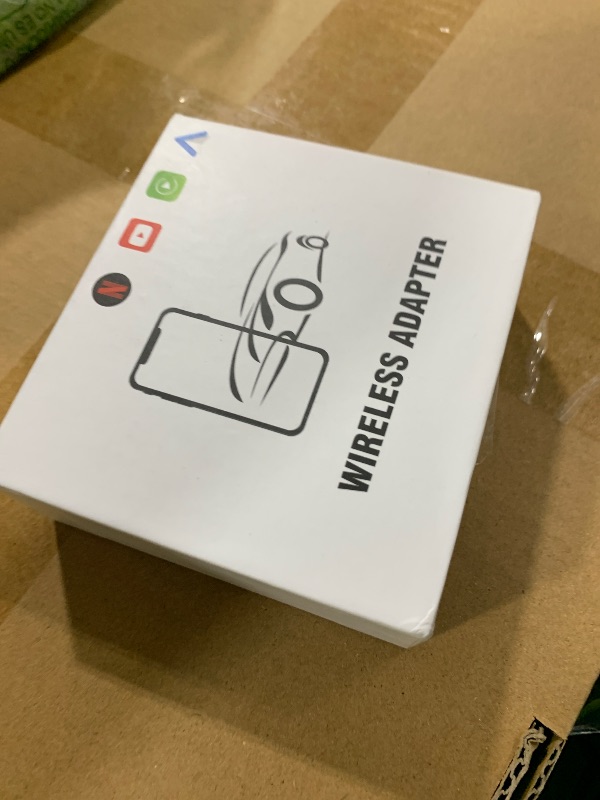 Photo 1 of Wireless Carplay Adapter, Supports Netflix, YouTube, TF Card Plug & Play, Android Auto Wireless Dongle Fits for Factory Wired Car Play Cars