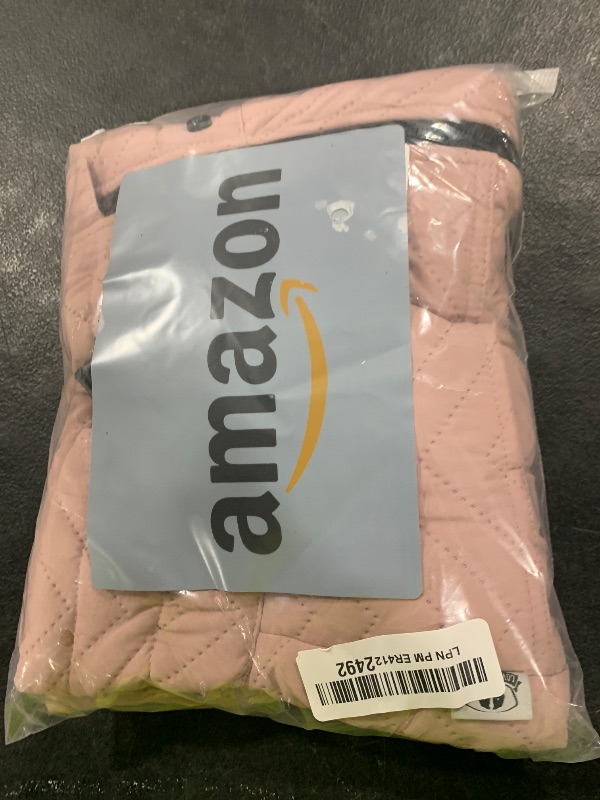 Photo 1 of Warm Dog Coat Double Layers Dog Vest, 4 Legs Covered Windproof Waterproof Reflective Warm Dog Vest Outdoor Skating Dog Costume for Small Medium Large Dogs Lotus Pink XL