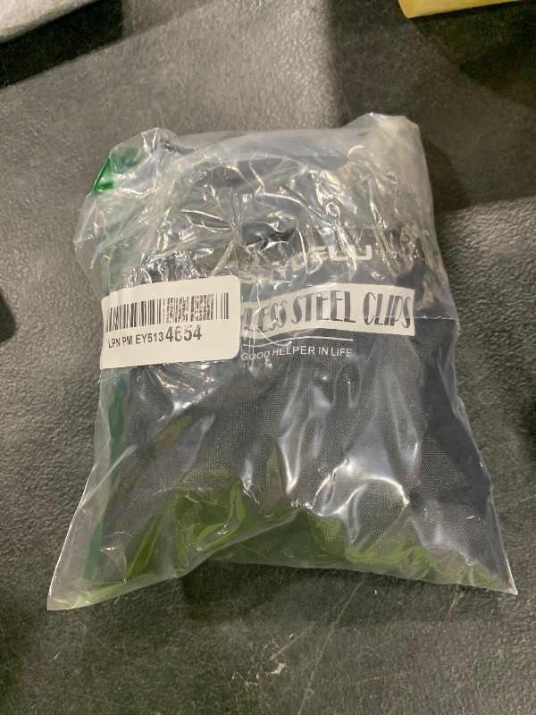 Photo 1 of (50PCS) Stainless Steel Laundry Clothes Pins Heavy Duty Outdoor, Clothespins for Hanging Clothes, Metal Clips, Metal Snack Bag Chip Clips for Food Packages, Mini Clothes pins