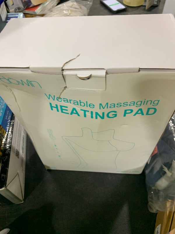 Photo 1 of Vibrating Heating Pad for Neck and Shoulders,Extra Large Heating Pads for Back Pain Relief with 2 Massagers,Auto-shutoff,2 Heat Settings,4 Massage Modes,Machine Washable,24x35 Teal