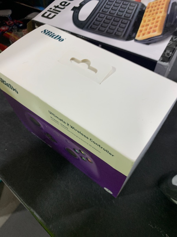 Photo 1 of 8Bitdo Ultimate 2 Wireless Gaming Controller with TMR Joysticks, Switchable Hall Effect/Tactile Triggers, 8Speed Wireless Tech, Charging Dock, RGB Fire Ring for PC & Android - Purper