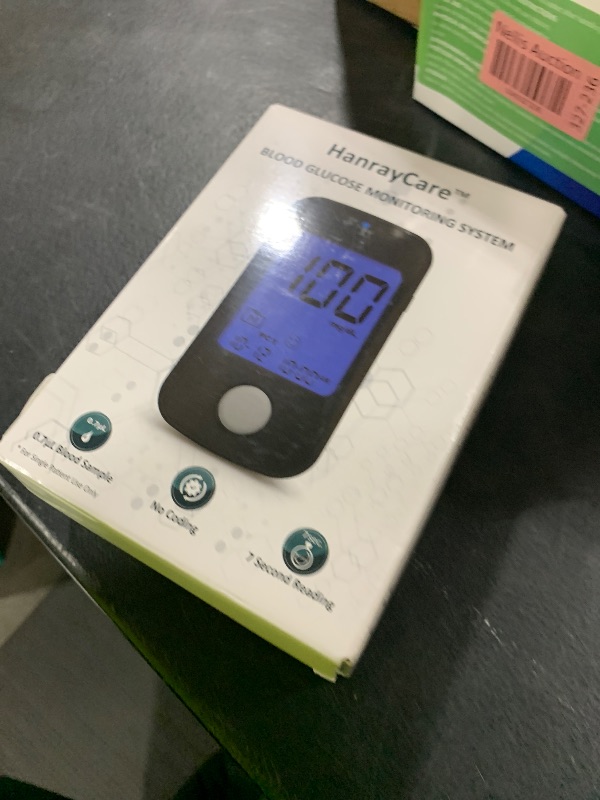 Photo 1 of HanrayCare TD-4125 Superior to Most Blood Glucose Monitor Kit-No Coding, 100 Test Strips &Lancets, Accurate&Easy to Use, Larger Backlight Screen, Patented 2+2 Bio-Tech,Diabetes Testing Kit for Seniors