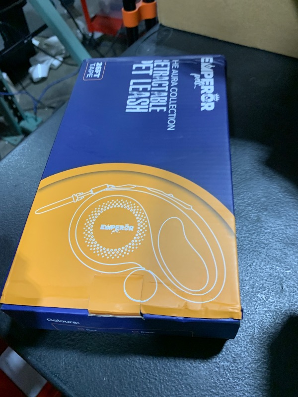 Photo 1 of Emperor Pets 26 ft Retractable Dog Leash Blue - Heavy Duty Retractable Pet Leash with Anti-Slip Grip for Medium to Large Dogs up to 110 lbs -Aura BL26hj