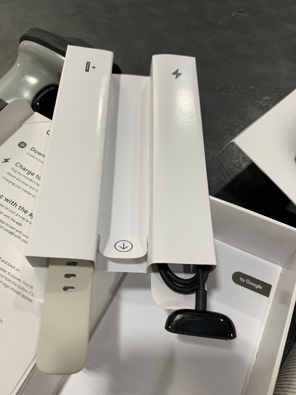 Photo 1 of Fitbit Charge 6 Fitness Tracker with Google apps, Heart Rate on Exercise Equipment, 6-Months Premium Membership Included, GPS, Health Tools and More, Porcelain/Silver, One Size (S & L Bands Included)