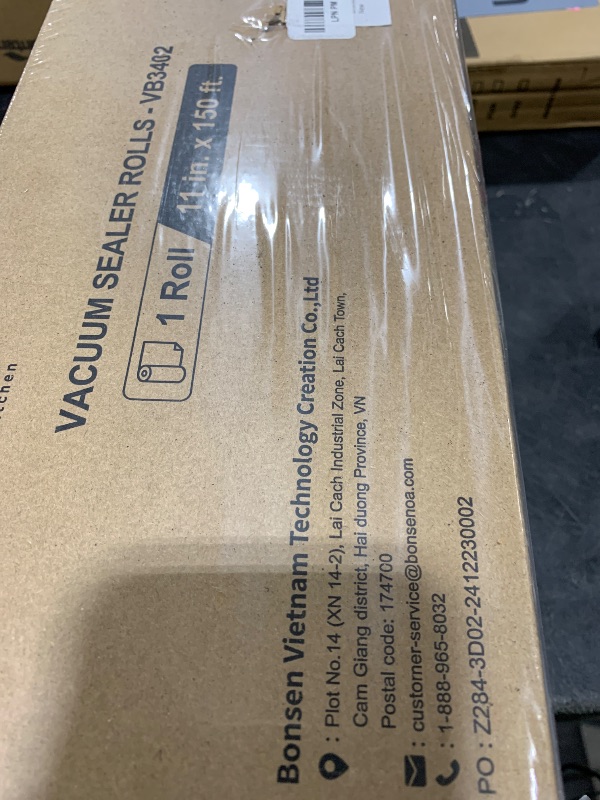 Photo 1 of [2025 New] Bonsenkitchen 11” x 150’ Vacuum Sealer Bags Rolls with Cutter for Food Storage, Commercial Grade, BPA Free, Great for Meal Prep and Sous Vide Cooking
