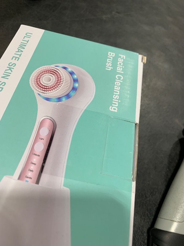 Photo 1 of UMICKOO Face Scrubber Exfoliator,Facial Cleansing Brush Rechargeable IPX7 Waterproof with 5 Brush Heads,Electric Face Spin Brush for Exfoliating, Massaging and Deep Cleansing