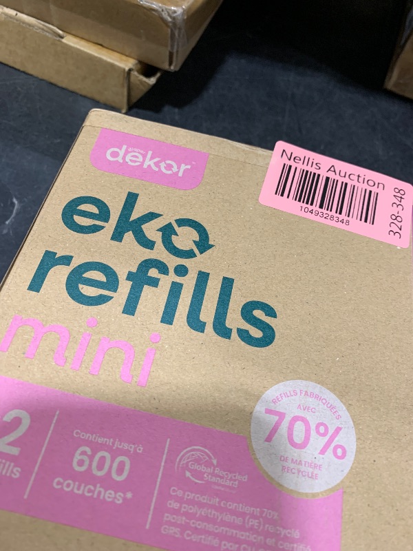 Photo 1 of Diaper Dekor Eko Mini Refills, 2 Count | ONLY Eco-Friendly Diaper Pail Refills Made With 70% Recycled Materials | Quicker, Easier & More Cost Effective than Trash Bags | Unscented