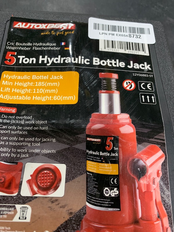 Photo 1 of LPNPMEX6548732
6975321490295Stark USA 32-Ton Hydraulic Bottle Jack Air-Operated Bottle Jack Lift (64,000lbs) Capacity Portable Low Profile Manual Hydraulic Jack with Handle
LPNPMEX6548732
