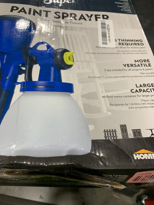 Photo 1 of HomeRight C800971.A Super Finish Max, Includes 3 Brass Spray Tips, 3 Spray Patterns, Easy to Clean HVLP Paint Sprayer, Great for Furniture, Cabinets, Trim & More, Sprays Stains, Sealers & Latex Paints