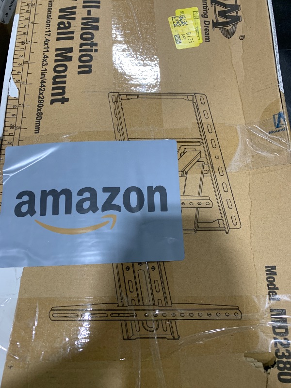 Photo 1 of Mounting Dream TV Wall Mount for 32-65 Inch Television,Mount with Swivel and Tilt, Full Motion Bracket with Articulating Dual Arms, Fits 16inch Studs, Max VESA 400X400 mm, 99lbs, MD2380