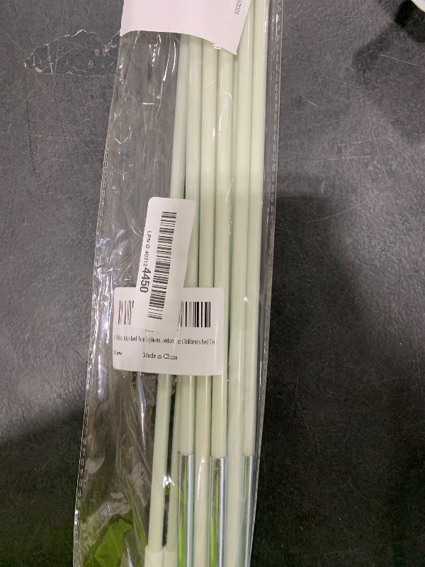 Photo 1 of 2 White Kids Bed Tent Replacement Poles - 2 White Curved Poles Used on Our Children's Bed Tent