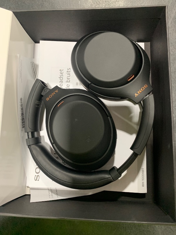 Photo 1 of Sony WH-1000XM4 Wireless Premium Noise Canceling Overhead Headphones with Mic for Phone-Call and Alexa Voice Control, Black WH1000XM4