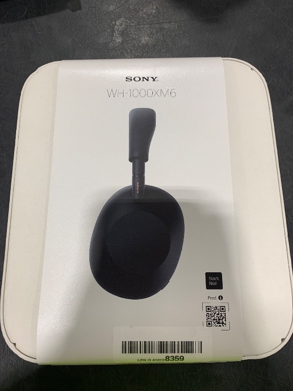 Photo 1 of Sony WH-1000XM6 The Best Wireless Noise Canceling Headphones, HD NC Processor QN3, 12 Microphones, Adaptive NC Optimizer, Mastered by Engineers, Studio-Quality, 30-Hour Battery, Black