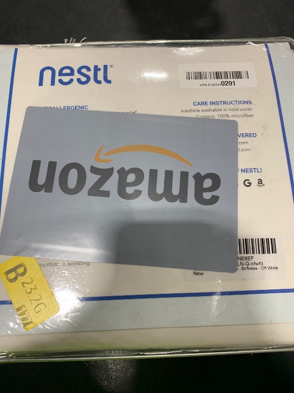 Photo 1 of Nestl Queen Sheet Set - Luxury 1800 Ultra-Soft Microfiber Bed Sheets - Double Brushed - Deep Pockets - Easy Fit - 4 Piece Set - Bedding Sheets & Pillowcases (Queen, Off White)