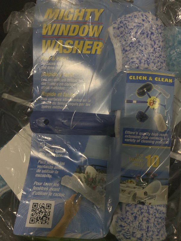 Photo 1 of MR.SIGA Professional Window Cleaning Combo - Squeegee & Microfiber Window Scrubber, 14"