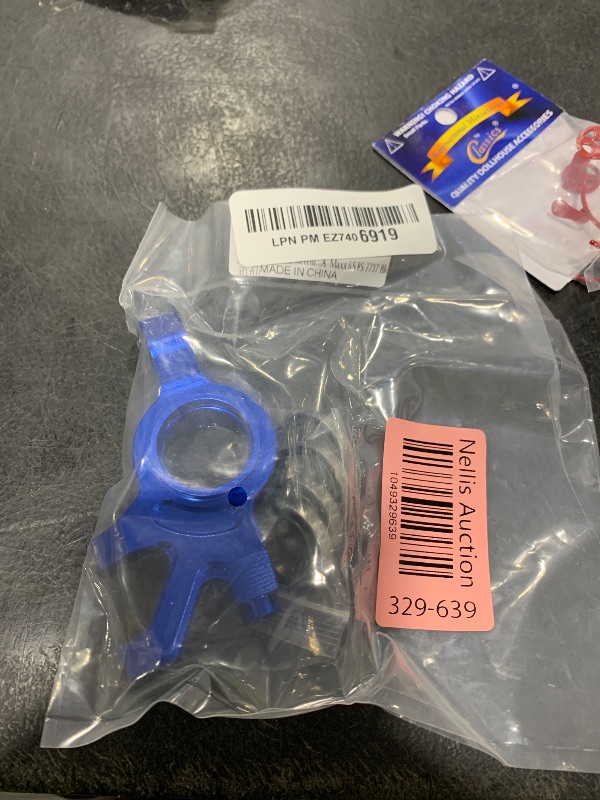 Photo 1 of Aluminum Front Steering Blocks Left + Right - 1PR for Traxxas 1/5 XMAXX X-Maxx 6S 8S 7737 Blue