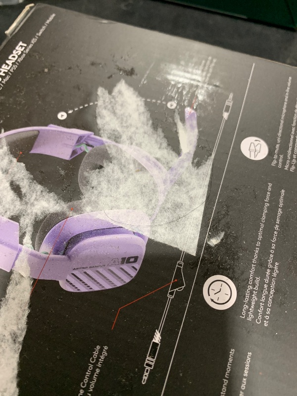 Photo 1 of Logitech G Astro A10 Gen 2 Cross-Platform Wired Gaming Headset for PlayStation 5/4, Xbox S|X, Nintendo Switch, PC: 3.5mm Headphone Jack, 32mm Drivers, Flip-to-Mute Mic, Over-Ear - Lilac