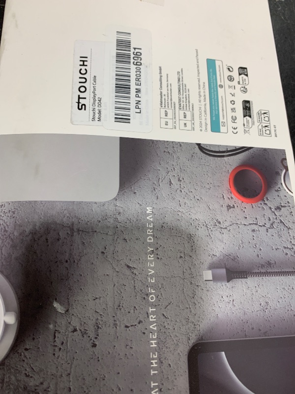 Photo 1 of Stouchi 2-Pack Displayport 1.4 Cable 6.6FT, 32.4Gbps [16K@30Hz, 8K@60Hz, 4K@120Hz, 1080P@240Hz] HDR, HDCP, DSC 1.2a, FreeSync G-Sync DP Cable for Gaming Monitor, RTX 5090, RX 9070, RTX 6000 Ada