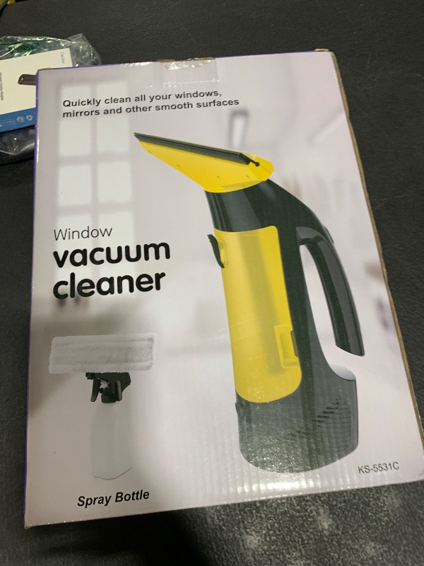 Photo 1 of Window Vacuum Squeegee Cordless, Window Vac with Detachable Water Tank and Strong Suction, Electric Window Cleaning Tool for Shower Wall, Mirror, Glass, Car Windshield, Countertop, Tiles
