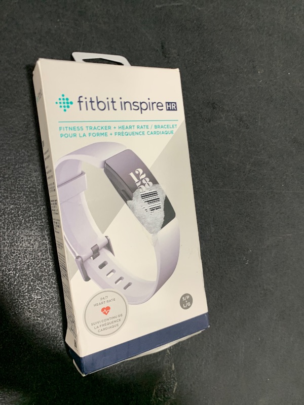 Photo 1 of Fitbit Inspire HR Heart Rate and Fitness Tracker With S and L Bands, White, One Size, 1 Count
