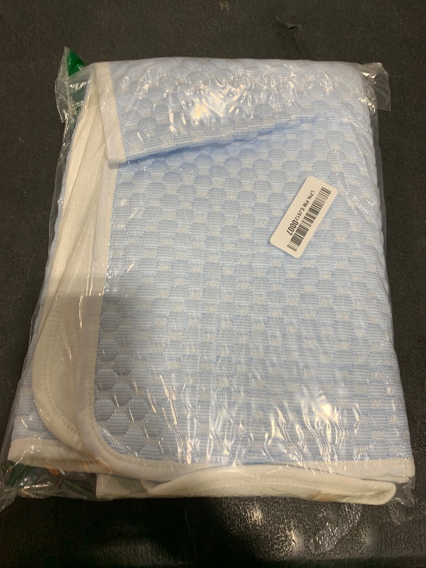 Photo 1 of Mora Pets Dog Cooling Mat Breathable Cooling Pad for Dog Cats Washable Pet Cooling Mat for Indoor Outdoor Pets with Non-Slip Bottom 36 x 27 inch Light Blue Medium