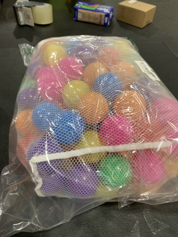 Photo 1 of Markdang 100PCS Ball Pit Balls 8 Colors Plastic 2.1-2.2" Crush Proof Playpen Balls with Zip Storage Bag, Phthalate & Bpa Free for Babies Crawl Tunnel, Ball Pit & Trampoline