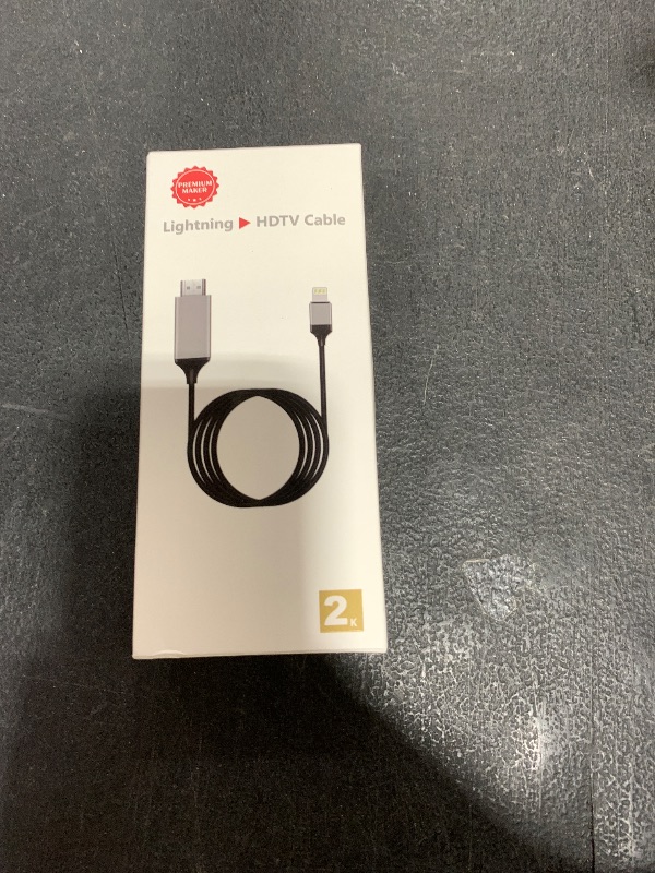 Photo 1 of Apple MFi Certified Lightning to HDMI Adapter for Phone to TV,Compatible with iPhone,iPad, Sync Screen Connector Directly Connect on HDTV/Monitor/Projector NO Need Power Supply,Support IOS11.0