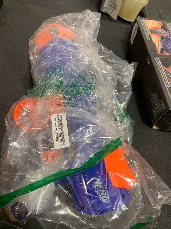 Photo 1 of Nerf Dog Tennis Ball Blaster Dog Toy Blue/Orange, 16 Inch Compact Blaster with 1 Ball