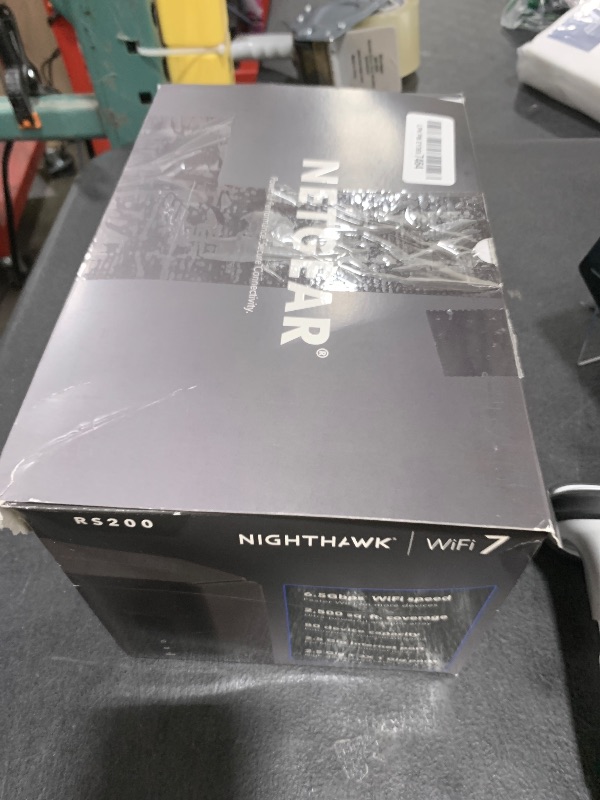 Photo 1 of NETGEAR Nighthawk Dual-Band WiFi 7 Router (RS200) – Security Features, BE6500 Wireless Speed (up to 6.5 Gbps) - Covers up to 2,500 sq. ft., 80 Devices – 2.5 Gig Internet Port - Free Expert Help