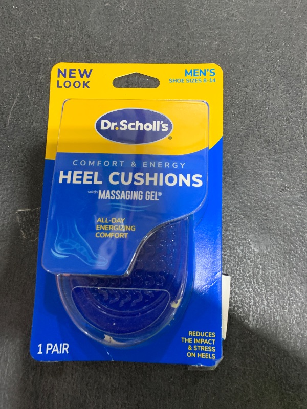 Photo 1 of Dr. Scholl's HEEL CUSHIONS with Massaging Gel Advanced // All-Day Shock Absorption and Cushioning to Relieve Heel Discomfort (for Men's 8-13, also available for Women's 6-10)
