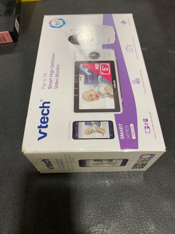 Photo 1 of VTech Upgraded Smart WiFi Baby Monitor, 1080p FHD Camera and 5" HD IPS Display, Free App with Motion Video, Sound/Motion Detection and Notifications, Fully Remote Pan-Tilt-Zoom: VM901