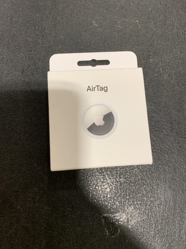Photo 1 of Apple AirTag. Keep Track of and find Your Keys, Wallet, Luggage, Backpack, and More. Simple one-tap Set up with iPhone or iPad