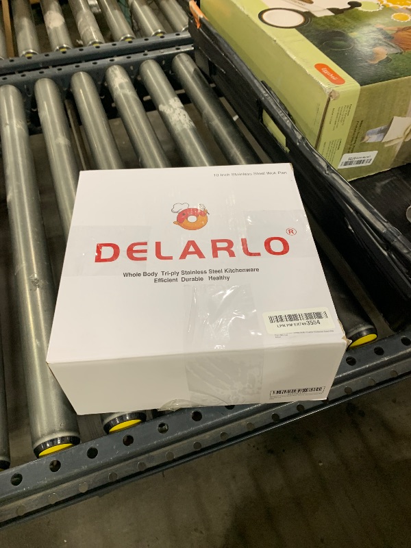 Photo 1 of DELARLO Whole Body Tri-Ply Stainless Steel Pan 10 inch, 5 Ply Stainless Steel Woks & Stir-Fry Pans, Deep Kitchen Small Wok Pan with Lids, Induction Mini wok 10", Suitable for All Stove, Up to 650?